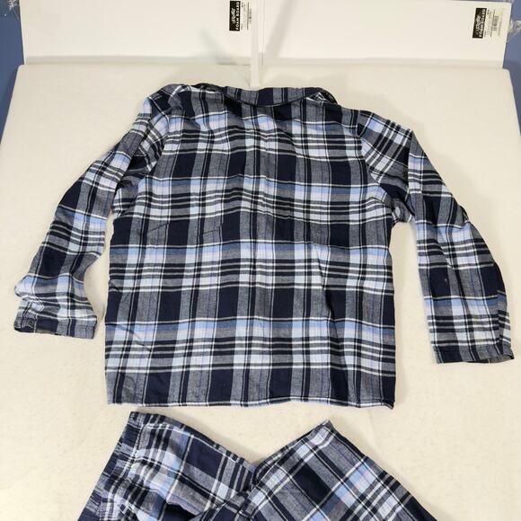 Croft & Barrow 2 pc Flannel Pajamas Woman XXL Button Top Drawstring Elas Waist - Picture 9 of 16